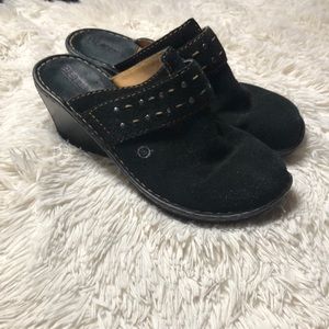 Born leather clogs